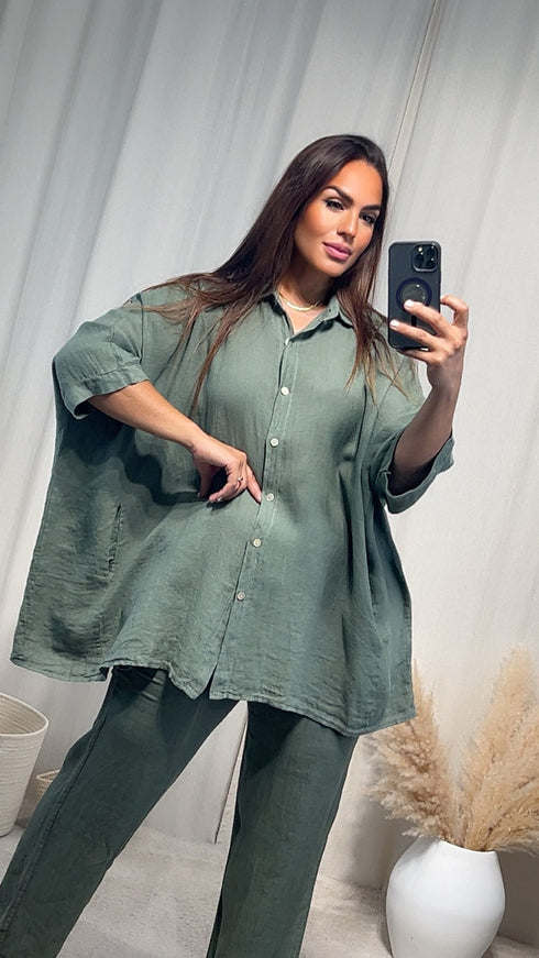 Chemise NILA lin oversize